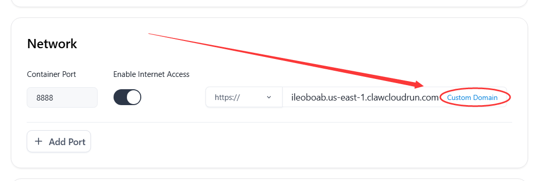 添加自定义域名